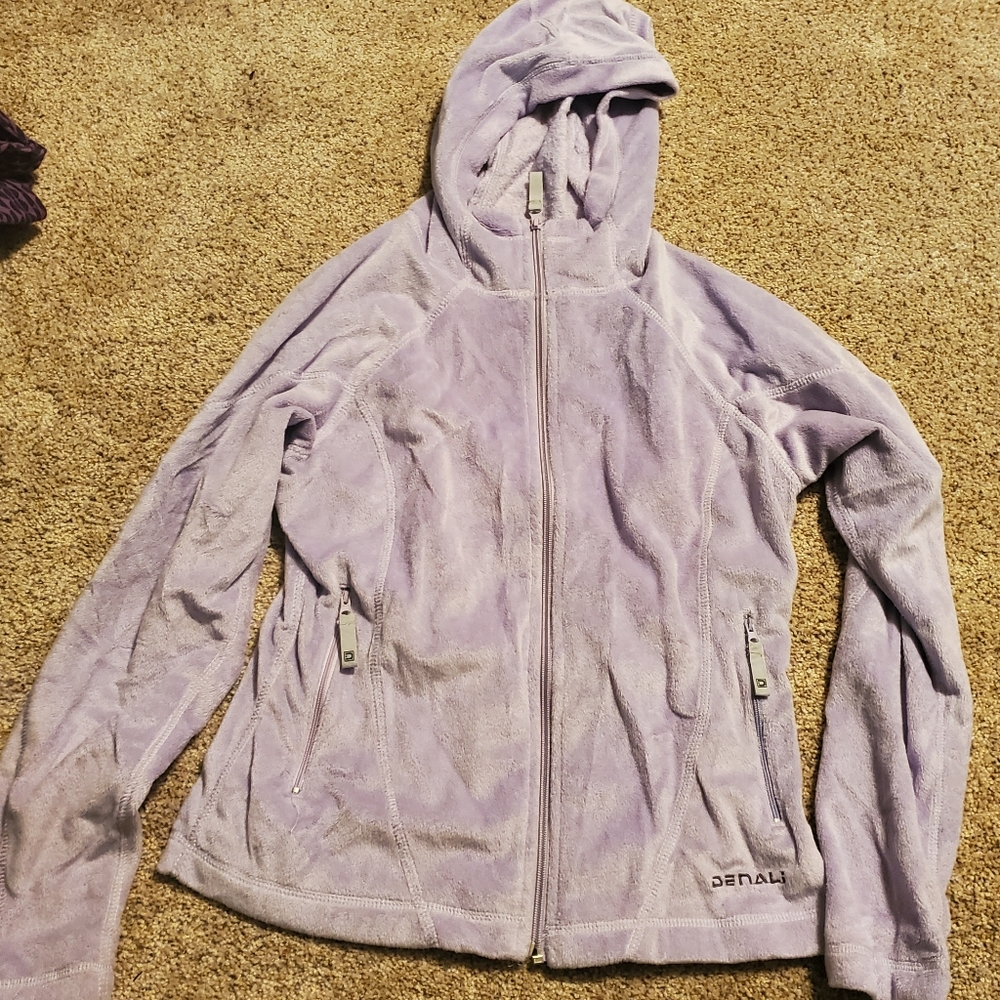 Light Purple Hooded Jacket
